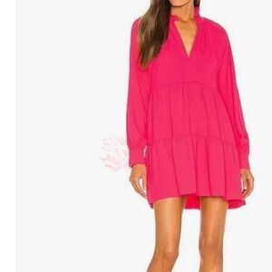 Amanda Uprichard Fuchsia Babydoll Dress
